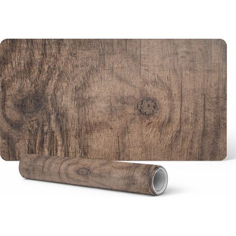 Protector universal para mesas y encimeras, imitaci贸n madera, 90 x 45 cm.