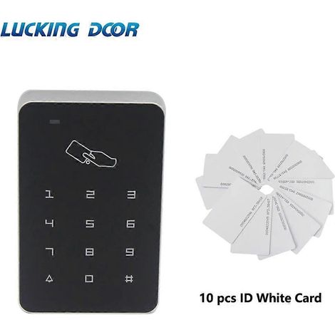 Système de contrôle d'accès par clavier numérique RFID 125 kHz, contrôleur de serrure de porte, lecteur de cartes RFID, système de contrôle d'accès tactile par clavier RFID, carte d'identification AC  (1/5)