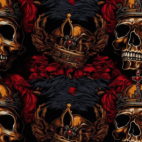 Tela Oxford decorativa para exteriores - Motivo de calavera I DX4018 (1/5)