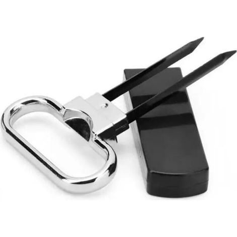 Ouvre-bouteille de vin portable Pompes Serveurs de liège Tire-bouchon Outil de poche Type d'économie de travail Extracteur de liège Accessoires de coupe-feuille noir (1/5)