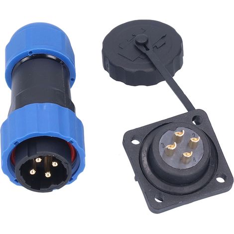 Fiche étanche carrée SP204 Connecteur aviation AC 380V Prise secteur adaptateur terminal à broches (1/5)