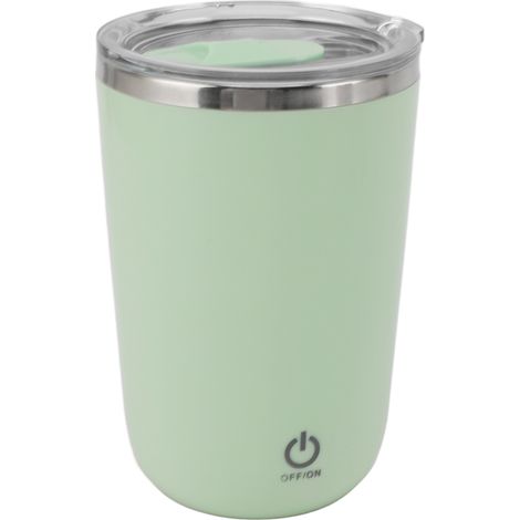 Tasse à café électrique USB 350 ml, anti-fuite, avec agitation automatique, verte (1/5)