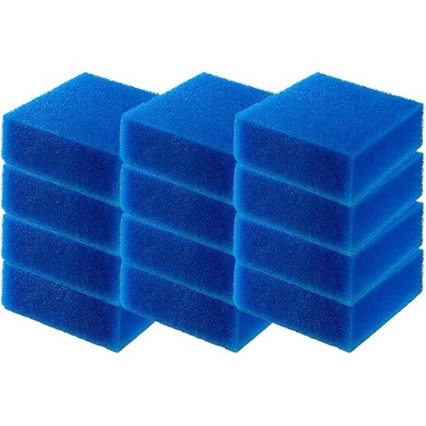 Lot de 12 filtres 88051 pour aquarium Compact/H/Bioflow 3.0 - BioPlus fine M (Compact) - Éponges filtrantes fines (1/4)