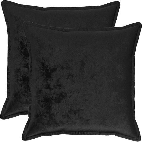 Federa 2 pcs HOUTEN Nero 55 x 55 cm Flanella vidaXL (1/5)