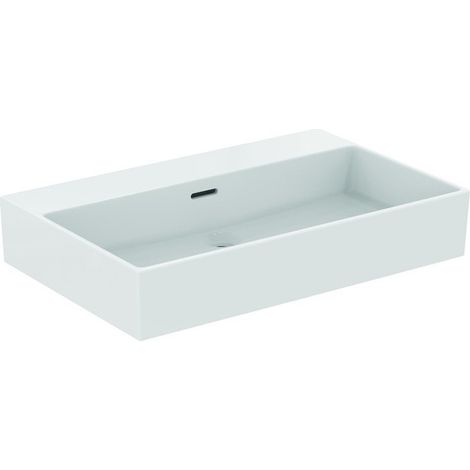 Lavabo EXTRA 700x450x150mm, lijado blanco con IdealPlus sin grifo, con rebosadero IDEAL STANDARD