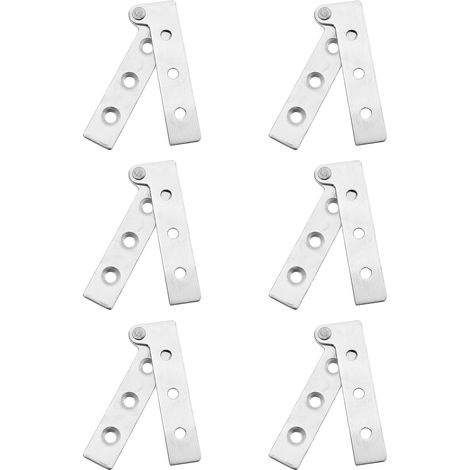 pivotante invisible acier inoxydable lot de 6 petite