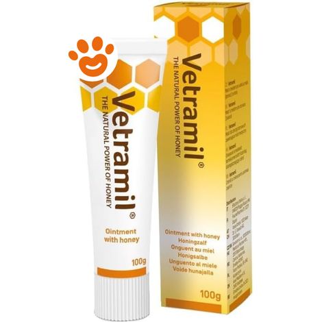 Vetramil Dog&Cat Plus Pomata a Base di Miele - Confezione 10 gr -