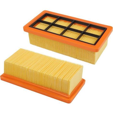 Accessoires pour aspirateur - NETBOAT - Lot de 2 filtres plissés - Compatible avec Kärcher AD2 AD3 AD4 (1/5)