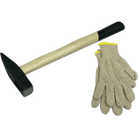 Marteau De Serrurier - 200 G - Manche En Bois - Pour Travaux De Menuiserie Et Réparation - 1 Pièce