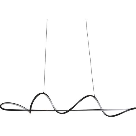 Suspension Lonel oblong 15x98cm noir - Atmosphera créateur d'intérieur (1/3)