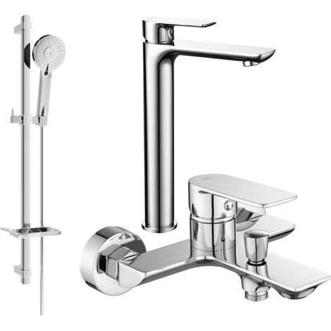 Mexen Alfa DQ40 Badewannenset, Chrom - 745713DQ40-00 (1/4)
