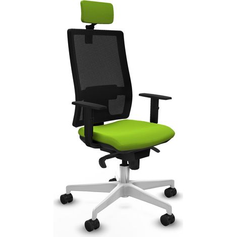 Sedia da ufficio piqueras y crespo Horna mesh nero pelle sintetica