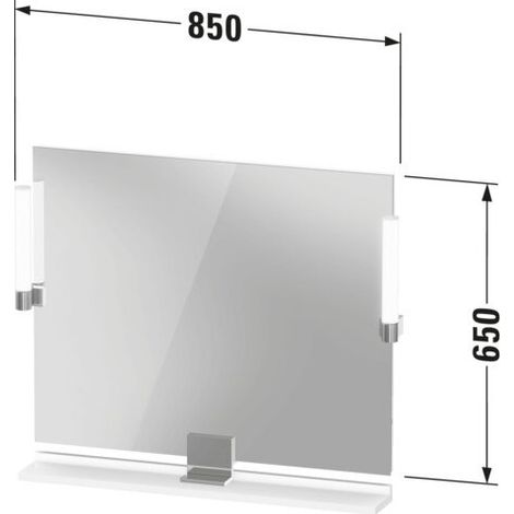 DURAVIT SV7422010790000 Miroir Sivida 850x650x36, LED, gradateur (1/2)