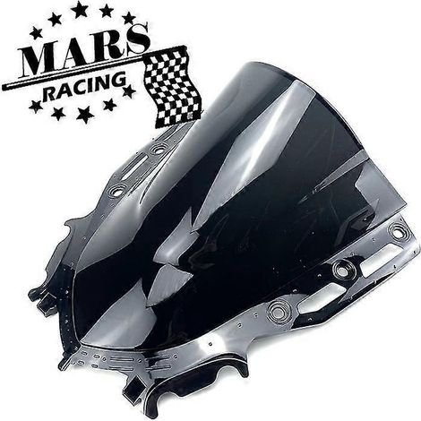 Accessoires moto, pare-brise sport de course, visière de protection compatible avec la nouvelle Yamaha YZF R15 V4 (2021-2022) - Noir (1/5)