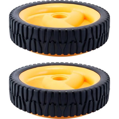 Lot de 2 roues motrices pour tondeuse à gazon, roue avant universelle de 200 mm, compatible avec la plupart des tondeuses à gazon (1/5)