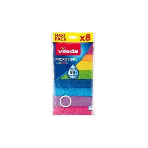 Vileda Allzwecktuch-Mikrofaser Colors, 8er-Pack Zubehör Reinigung