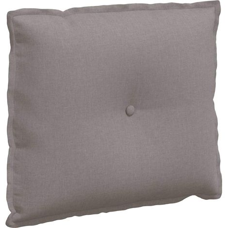 Coussin de Dos Taupe 60 x 19 x 50 cm tissu