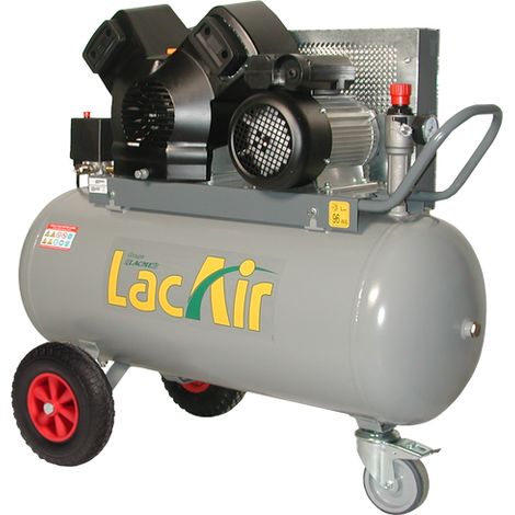 Lacme – Compresseur à courroie turbo 4CV monophasé 23m³/h 100L – Débit 16,6m³/h – Pression 11 bar – Moteur 3kW – Niveau sonore 96dB(A)