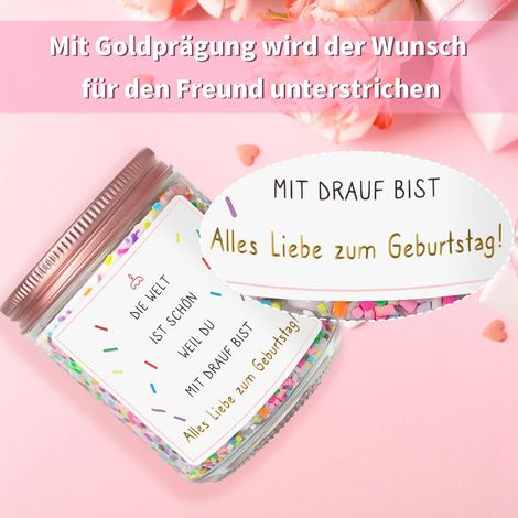 Bougie d'anniversaire, cadeau de naissance pour femme, petite amie, petit ami, maman, sœur, fille, meilleure amie, bougie parfumée à la vanille (200 g) (1/5)