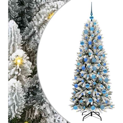 vidaXL Albero di Natale artificiale Bianco 180 cm