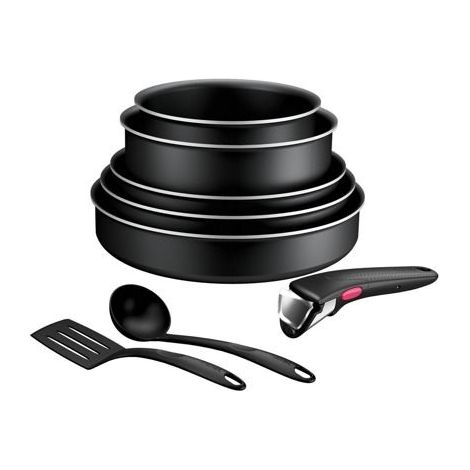 Casseruola - TEFAL - Ingenio Generous Cook L3129802 - Set di 8 pezzi - Titanio antiaderente - Tutti i fuochi (induzione) (1/5)
