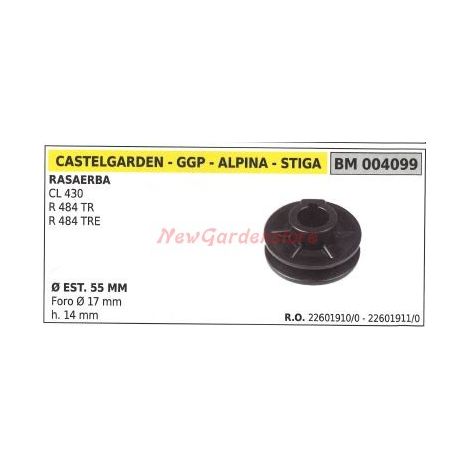 Riemenscheibe für Rasentraktor-Mähwerk CL 430 R 484TR TRE GGP 004099