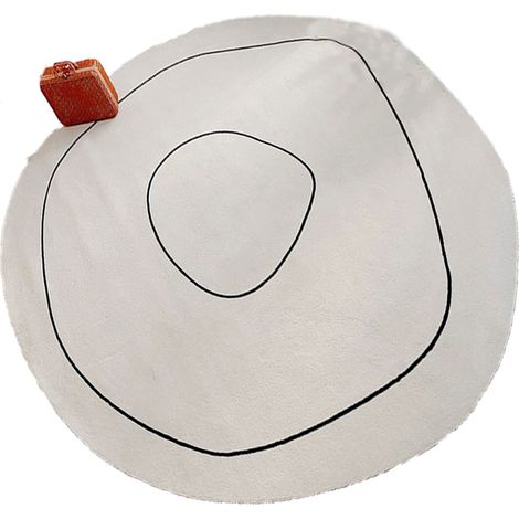 Tapis de bain mignon avec un visage souriant et un tournesol (1/5)