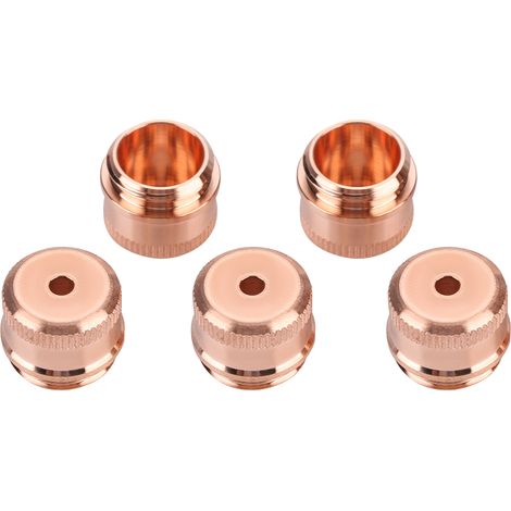 Bouclier de découpe plasma, capuchon 5 pièces en cuivre de tellure stable portable pour le soudage industriel (1/5)