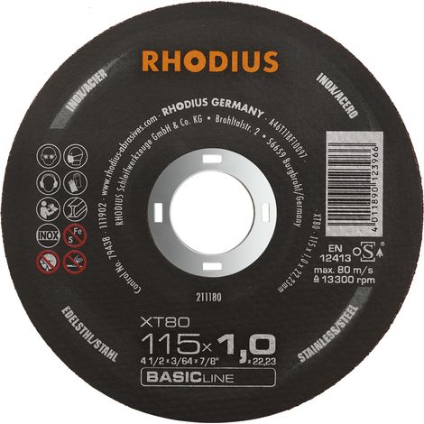 RHODIUS XT80, 50 Stück, 115 x 1,0 mm, Trennscheibe (1/3)
