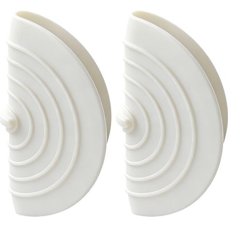 Bouchon de vidange en Silicone 15cm, bouchon d'eau-Blanc (1/2)