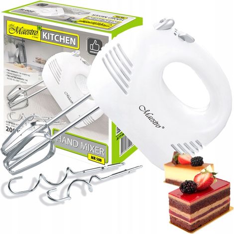 Handmixer Kitchen Probot, 5 Geschwindigkeitsstufen + 4 Rührhaken, 200 W