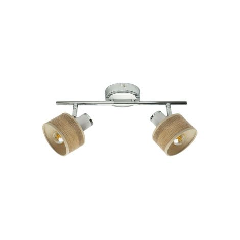 Nando strip 2xe14 cromo/bianco/luminoso faretti orientabili 16x36,5x10 cm