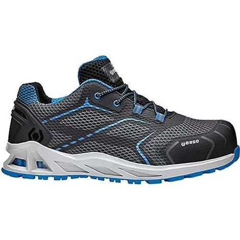 Base Protection K-Move Scarpa Antinfortunistica, da Uomo e Donna, Nero/Blu, Taglie 40