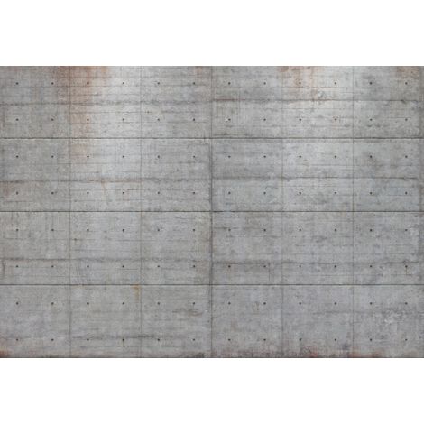 Komar Fototapete Concrete Blocks 368 x 254cm Beton Tapete Shabby Industrial (1/2)