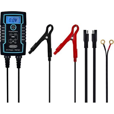 CHARGEUR BATTERIE INTELLIGENT+ MAINTIEN DE CHARGE 4A 6/12V RING
