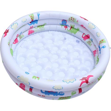 Aufblasbares Schwimmbecken Kinderschwimmbecken Kinderschwimmbecken im Freien Weißes PVC-Material
