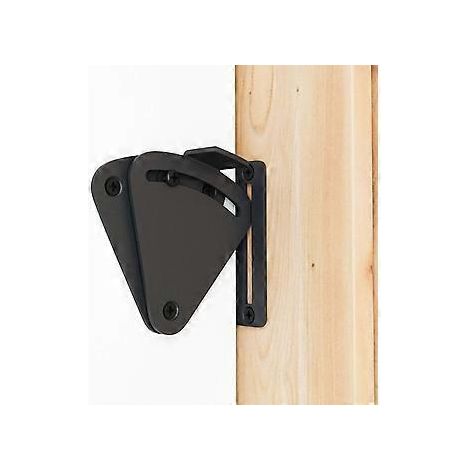 Loquet de porte de grange de grande taille, verrou de confidentialit noir pour porte coulissante, fonctionne pour portes escamotables, garage et hanga