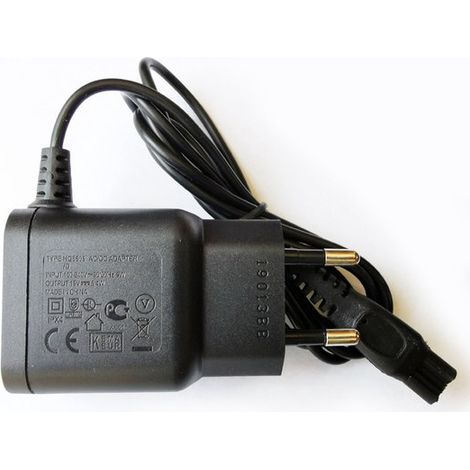 Chargeur de remplacement compatible avec Philips HQ8505 - 15V 5,4W - Câble de 1 mètre - Compatible avec les rasoirs, tondeuses et OneBlade Philips (1/5)