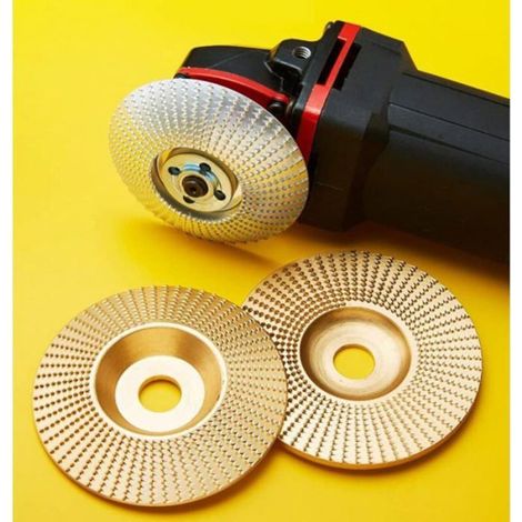 4Pcs Disque Bois Meuleuse, Disque Abrasif en Bois, Disques de Meulage du bois en Carbure de Tungstène pour Façonner, Meuler et C (1/5)