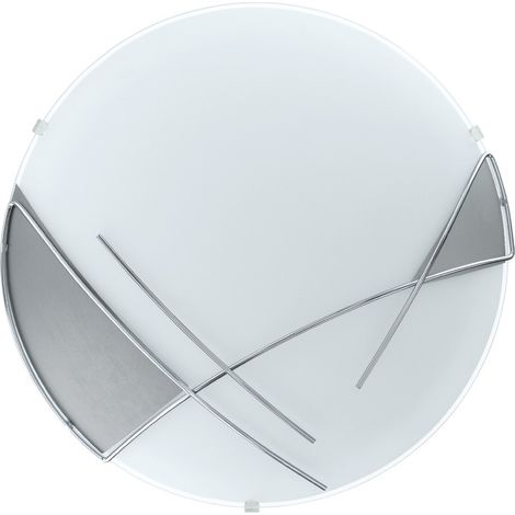 RAYA PLAFONIERA 60W E27 CROMO E SILVER (1/5)