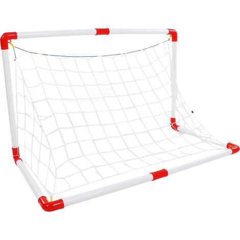 4-in-1 Kinderfußballset, faltbares und tragbares Fußballtor, Outdoor-Sportspielzeug für den Garten (1/5)