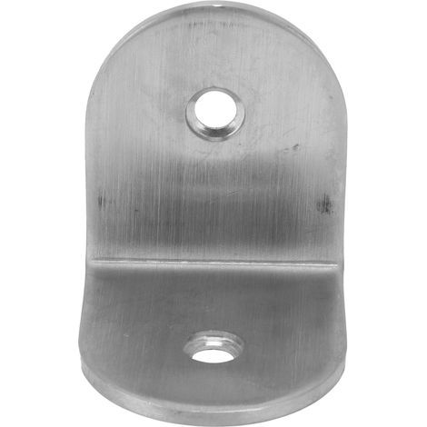 Équerre en acier inoxydable, angle droit 90°, coins arrondis, support pour étagères et meubles (1/5)