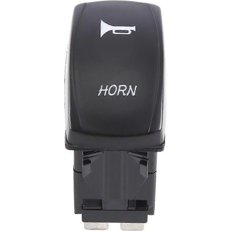 Interrupteur à bascule momentané bleu pour voiture, bateau et marine, avec klaxon, cloche et laser LED, 12 V/24 V. (1/5)