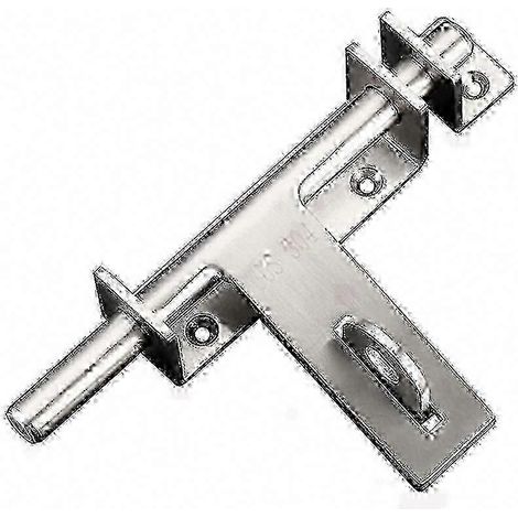 Verrou de porte coulissante robuste en acier inoxydable 304, ouverture à gauche ou à droite, pour une sécurité optimale. (1/5)