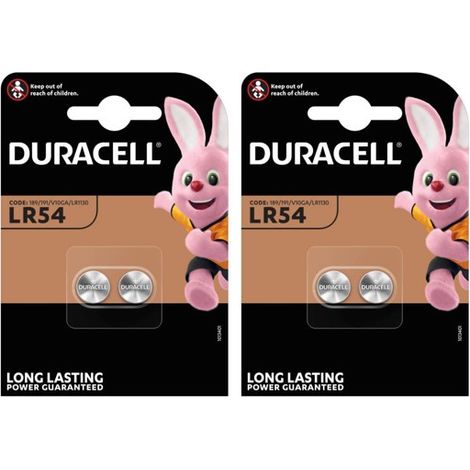 .Duracell - Pile spéciale appareils électroniques - LR54 Grand Blister x2.