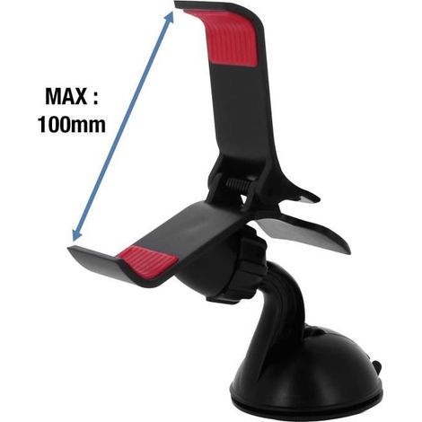 1 support voiture universel, rotatif 360°, fixation ventouse anti-dérapant pour smartphone GPS en déplacement (1/4)