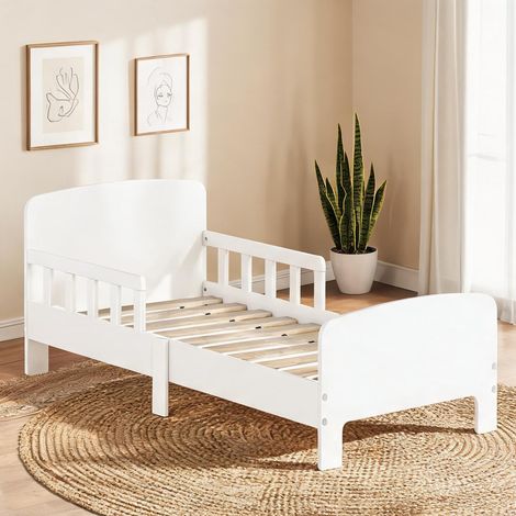 Lit enfant blanc en MDF 143,5 x 74,2 x 54 cm (1/5)