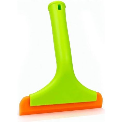 Raclette de douche, 1 raclette en caoutchouc souple, raclette de douche pour portes en verre, raclette de fenêtre avec poignée, petite raclette de douche en silicone pour verre, miroirs, fenêtres de (1/5)