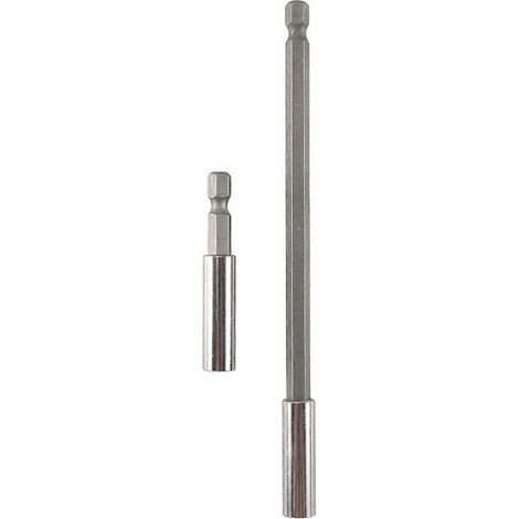 Lot de 2 porte-embouts magnétiques hexagonaux 1/4 pouce (60/150 mm) pour tournevis et perceuse. (1/5)
