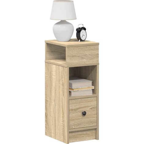 Nachttisch mit Schublade Sonoma-Eiche 25x31x66 cm vidaXL